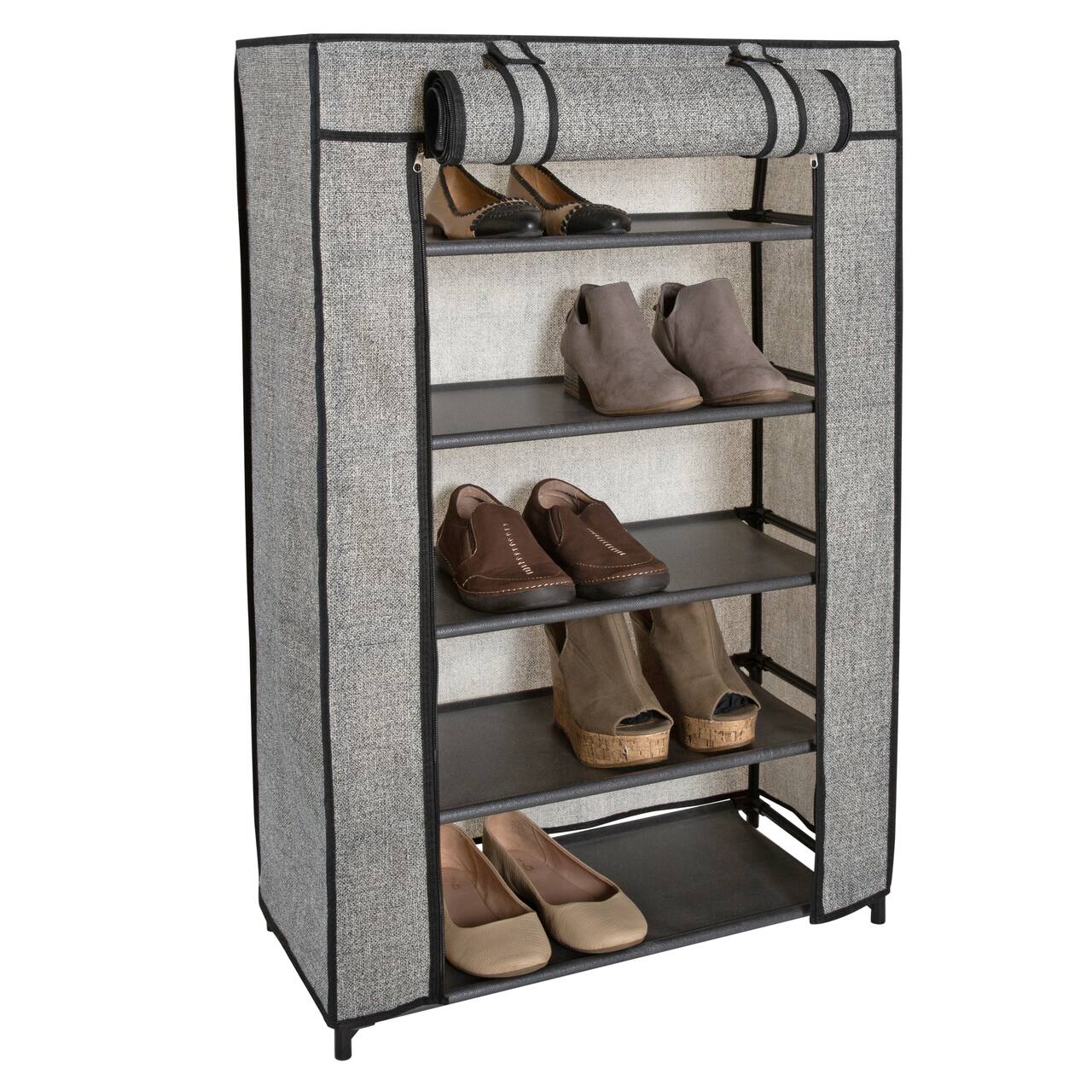 Simplify 5-Tier Shoe Organizer with Cover
